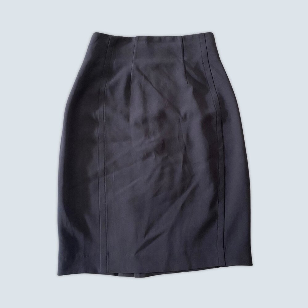 T. Babaton Dark Blue Pencil Skirt